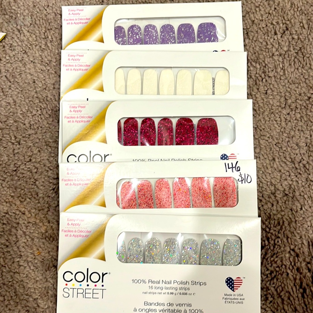 Color Street Set of 5 (glitters)